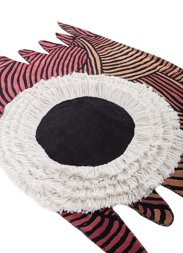 jaanwar blue wool hand knotted Rug - FoldShot