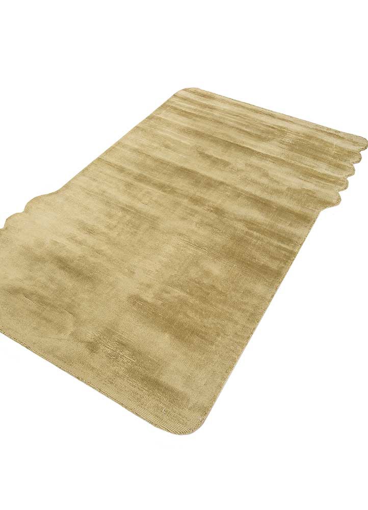 forme green viscose hand loom Rug - FoldShot