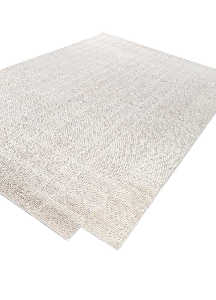 contour ivory wool hand loom Rug - FoldShot