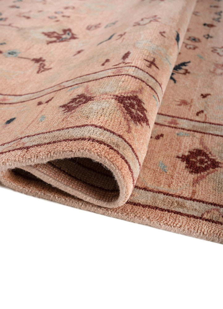 savana pink and purple wool hand knotted Rug - FoldShot savana pink and purple wool hand knotted Rug - FoldShot