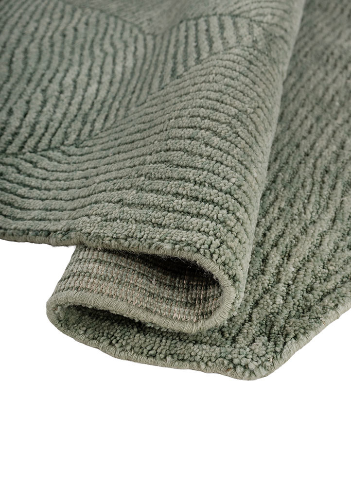 uvenuti grey and black wool hand knotted Rug - FoldShot uvenuti grey and black wool hand knotted Rug - FoldShot