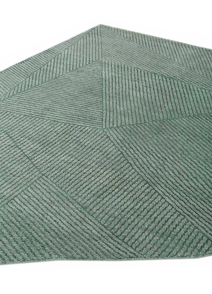 blythe blue wool hand knotted Rug - FoldShot blythe blue wool hand knotted Rug - FoldShot