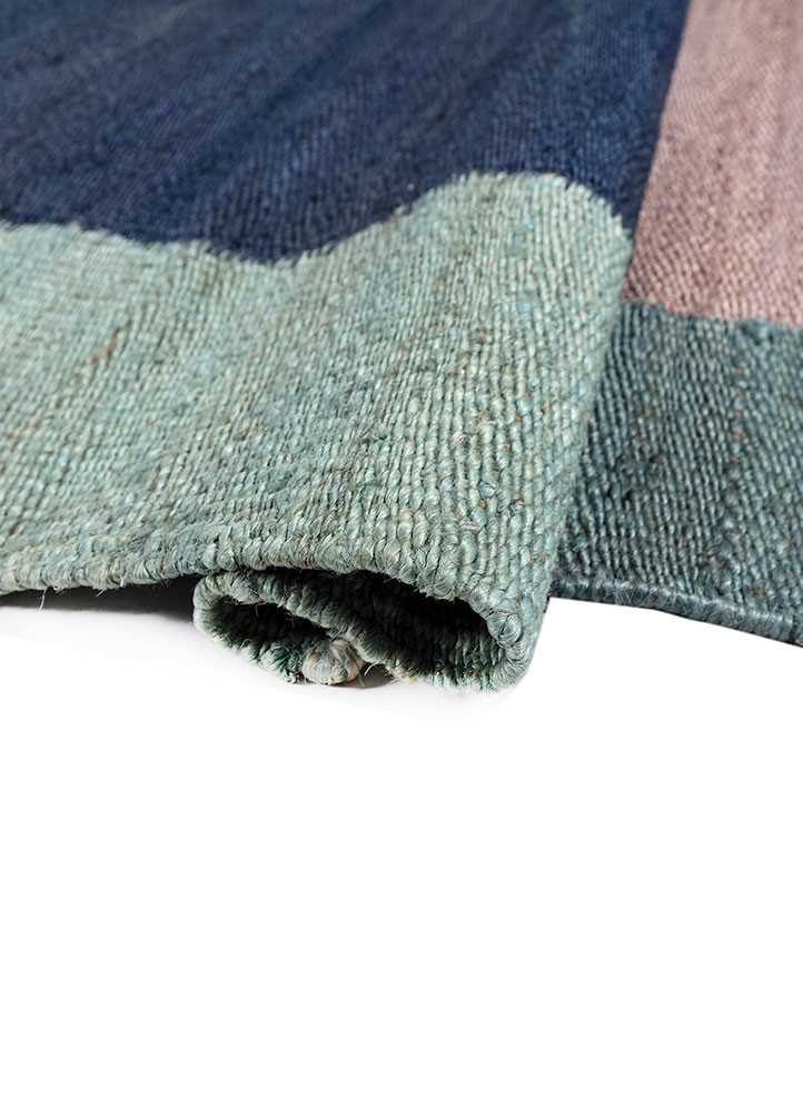 daaira blue jute and hemp flat weaves Rug - FoldShot daaira blue jute and hemp flat weaves Rug - FoldShot