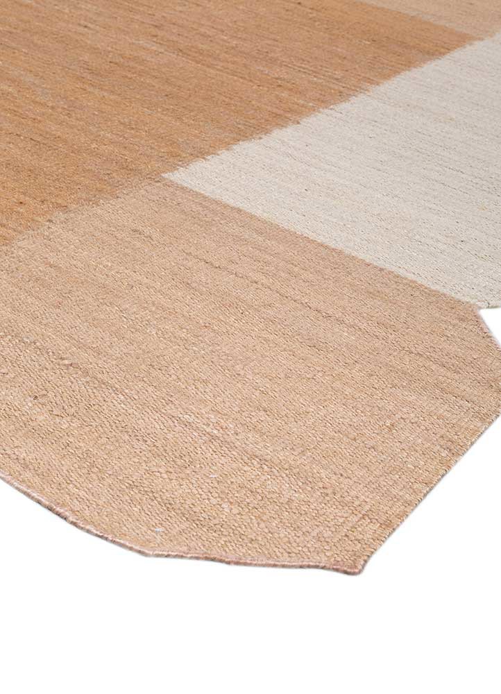 daaira beige and brown jute and hemp flat weaves Rug - FoldShot daaira beige and brown jute and hemp flat weaves Rug - FoldShot