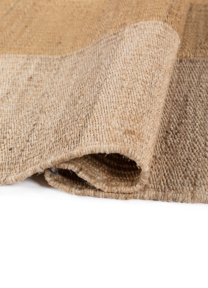 daaira beige and brown jute and hemp flat weaves Rug - FoldShot