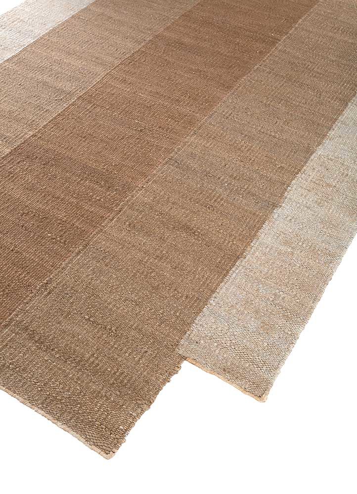daaira beige and brown jute and hemp flat weaves Rug - FoldShot