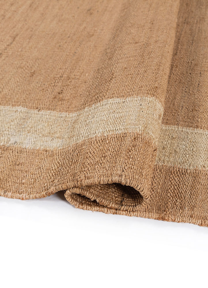 daaira beige and brown jute and hemp flat weaves Rug - FoldShot