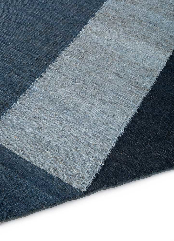 daaira blue jute and hemp flat weaves Rug - FoldShot
