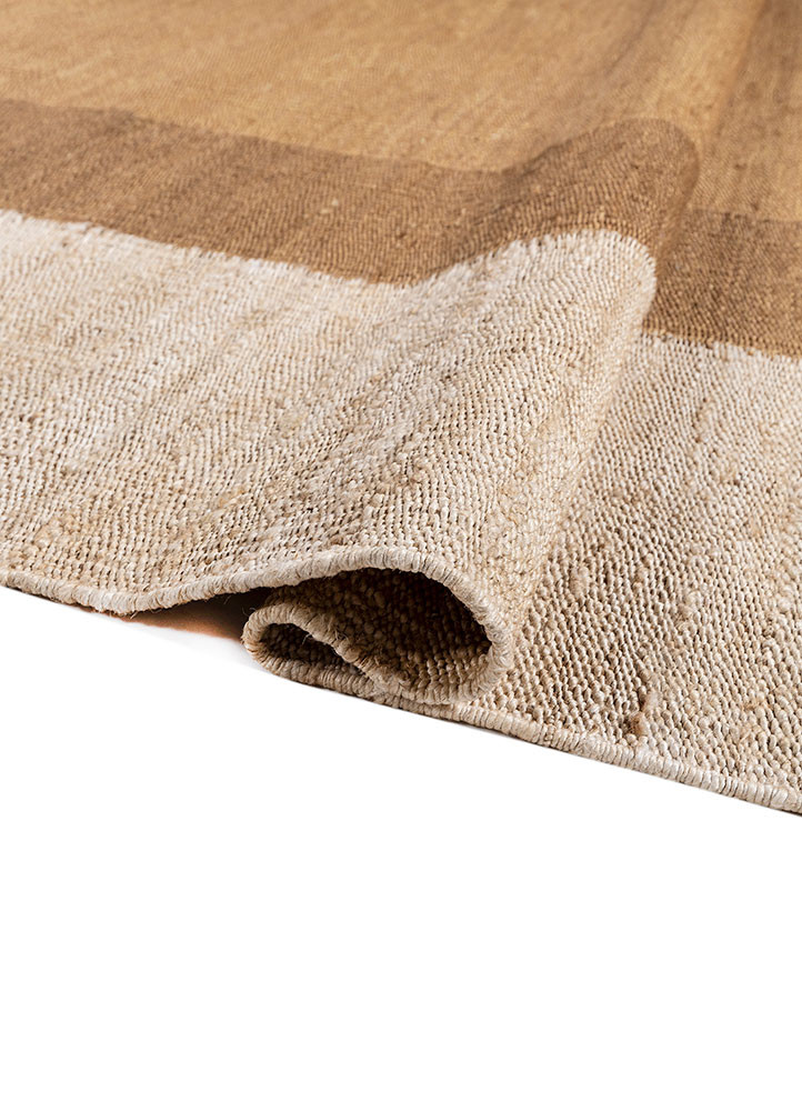 daaira beige and brown jute and hemp flat weaves Rug - FoldShot
