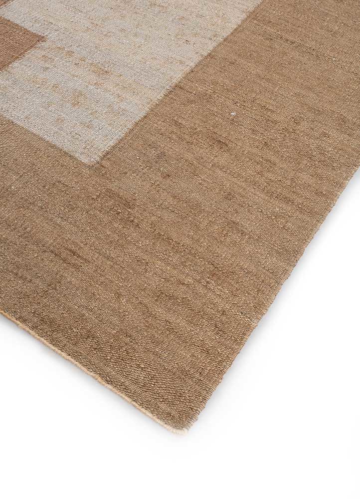 daaira beige and brown jute and hemp flat weaves Rug - FoldShot daaira beige and brown jute and hemp flat weaves Rug - FoldShot