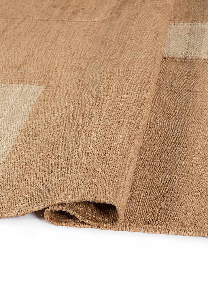 daaira beige and brown jute and hemp flat weaves Rug - FoldShot