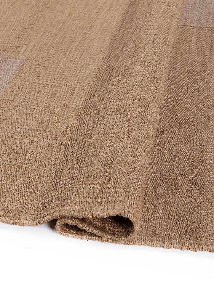 daaira beige and brown jute and hemp flat weaves Rug - FoldShot