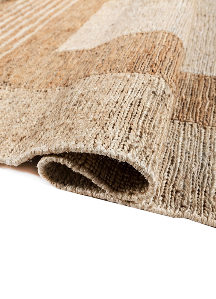 daaira ivory jute and hemp hand knotted Rug - FoldShot