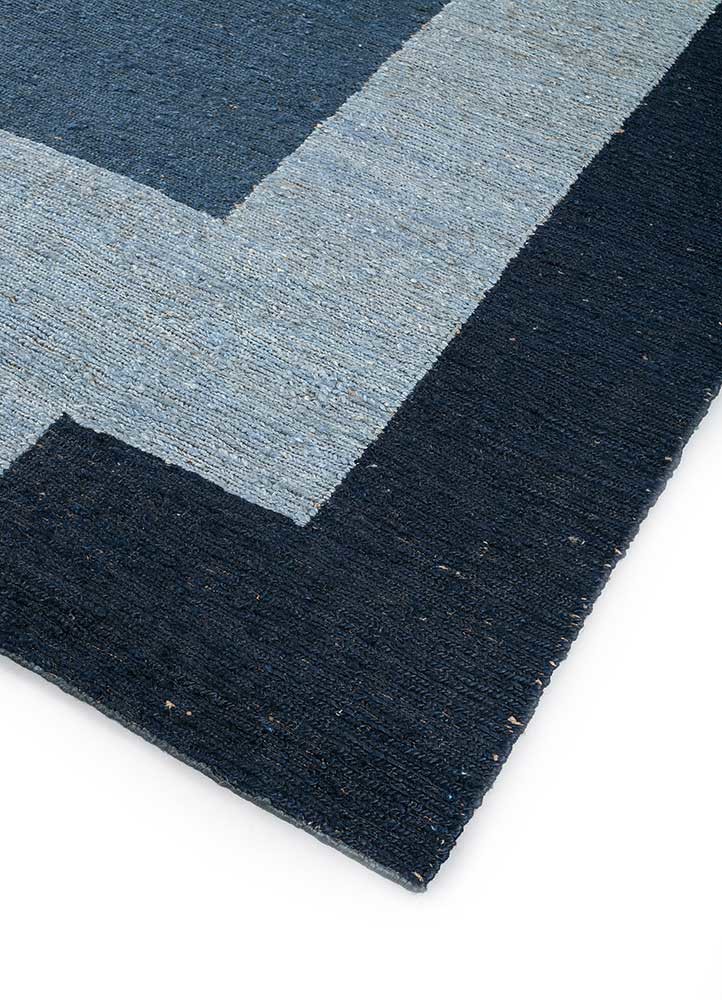 daaira blue jute and hemp flat weaves Rug - FoldShot