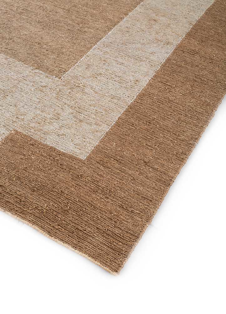 daaira beige and brown jute and hemp flat weaves Rug - FoldShot