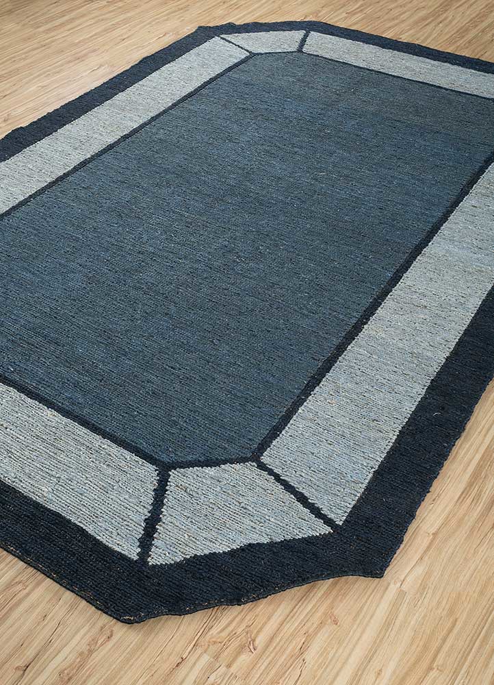 daaira blue jute and hemp flat weaves Rug - FoldShot daaira blue jute and hemp flat weaves Rug - FoldShot