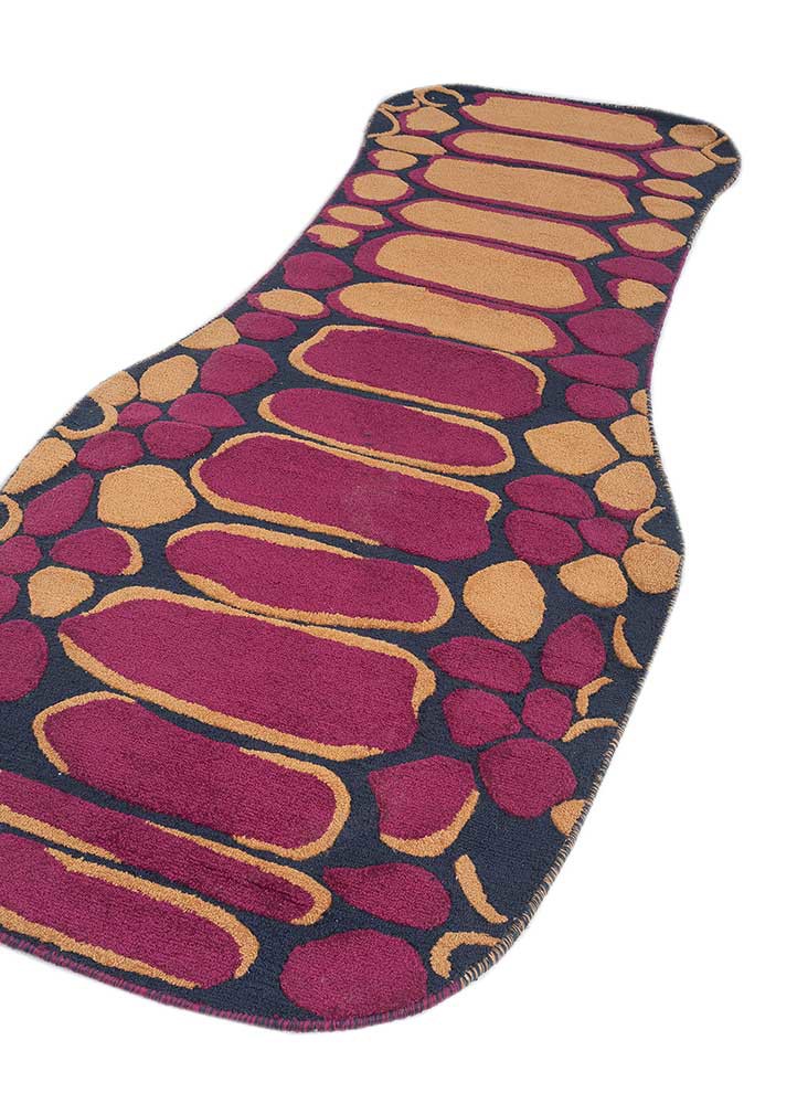jaanwar pink and purple pet hand tufted Rug - FoldShot jaanwar pink and purple pet hand tufted Rug - FoldShot