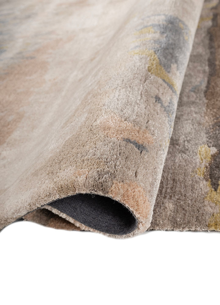 genesis ivory wool and viscose hand tufted Rug - FoldShot genesis ivory wool and viscose hand tufted Rug - FoldShot