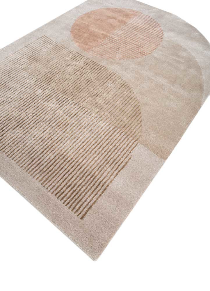 come around ivory wool and viscose hand tufted Rug - FoldShot come around ivory wool and viscose hand tufted Rug - FoldShot