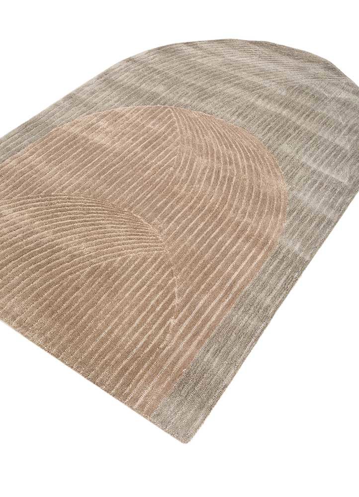 come around grey and black wool and viscose hand tufted Rug - FoldShot come around grey and black wool and viscose hand tufted Rug - FoldShot