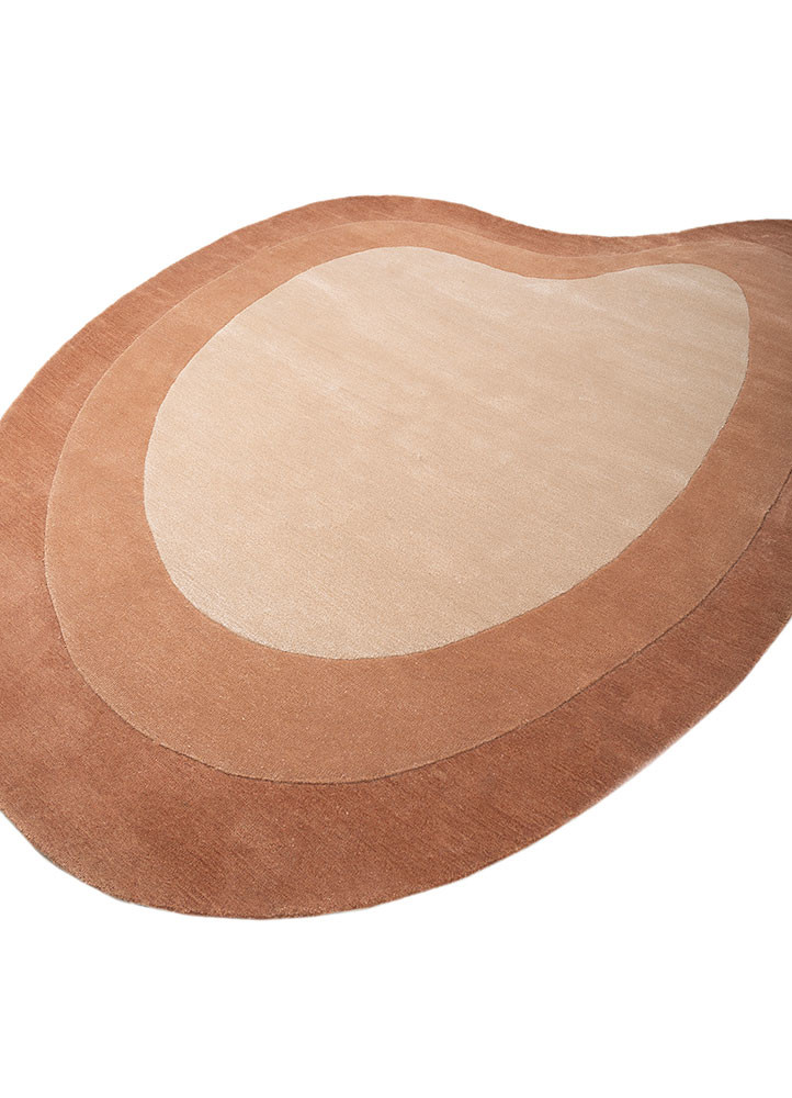 cera red and orange wool and viscose hand tufted Rug - FoldShot cera red and orange wool and viscose hand tufted Rug - FoldShot