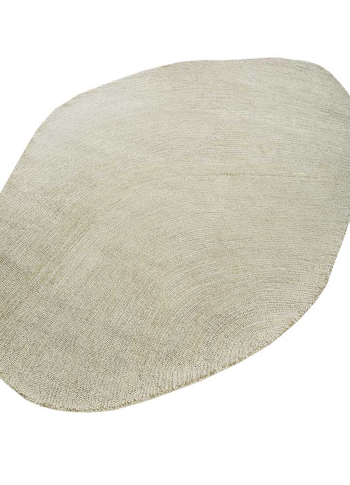 come around green wool and viscose hand tufted Rug - FoldShot