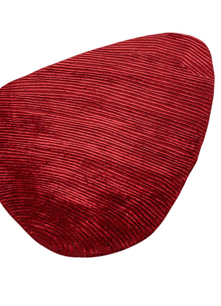 cera red and orange wool and viscose hand tufted Rug - FoldShot cera red and orange wool and viscose hand tufted Rug - FoldShot