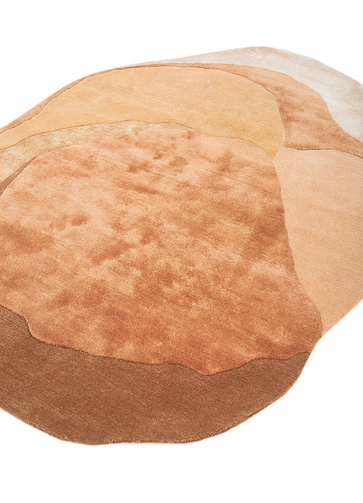 joy red and orange wool and viscose hand tufted Rug - FoldShot joy red and orange wool and viscose hand tufted Rug - FoldShot
