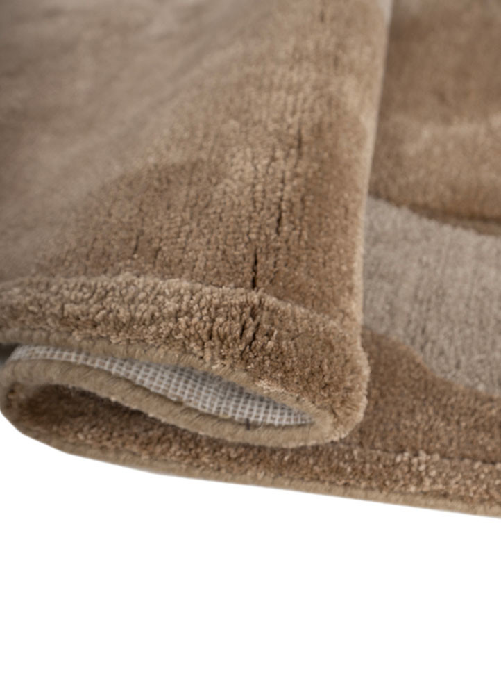 chroma beige and brown wool and viscose hand tufted Rug - FoldShot