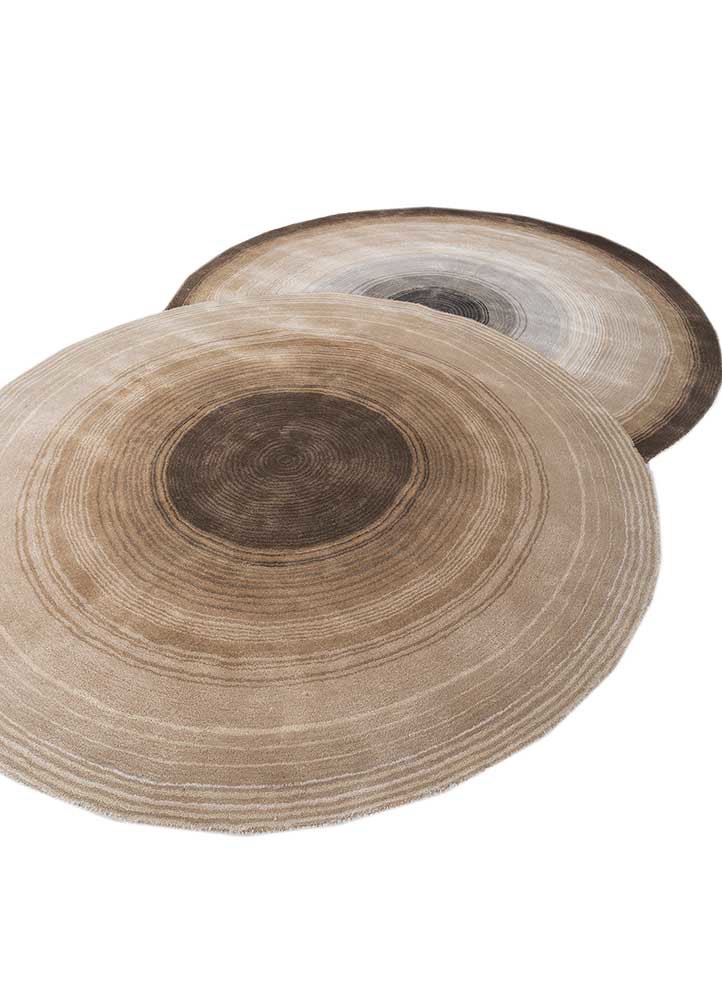 caliedo ivory wool and viscose hand tufted Rug - FoldShot