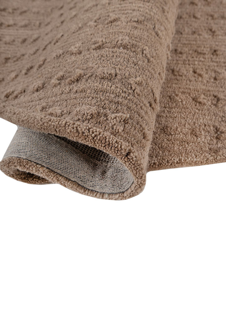 pathways beige and brown wool hand tufted Rug - FoldShot pathways beige and brown wool hand tufted Rug - FoldShot