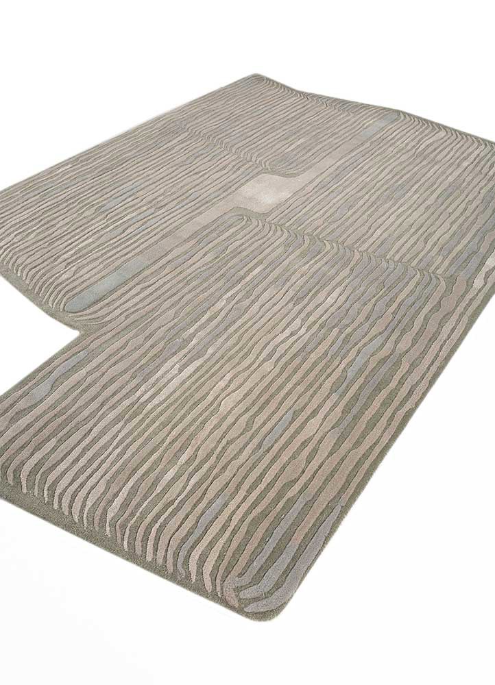 lucid blue wool and viscose hand tufted Rug - FoldShot lucid blue wool and viscose hand tufted Rug - FoldShot