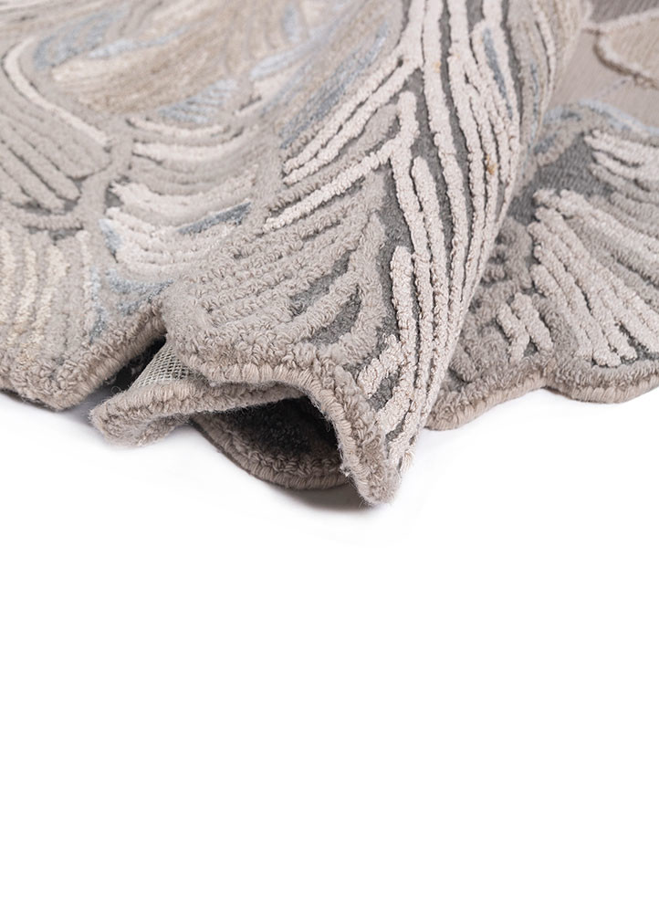 aurelia ivory wool and viscose hand tufted Rug - FoldShot aurelia ivory wool and viscose hand tufted Rug - FoldShot