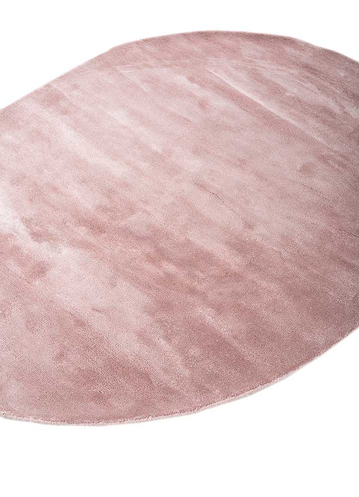 cera red and orange viscose hand tufted Rug - FoldShot