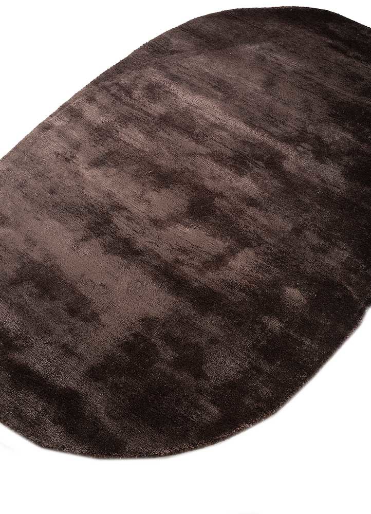 cera beige and brown viscose hand tufted Rug - FoldShot