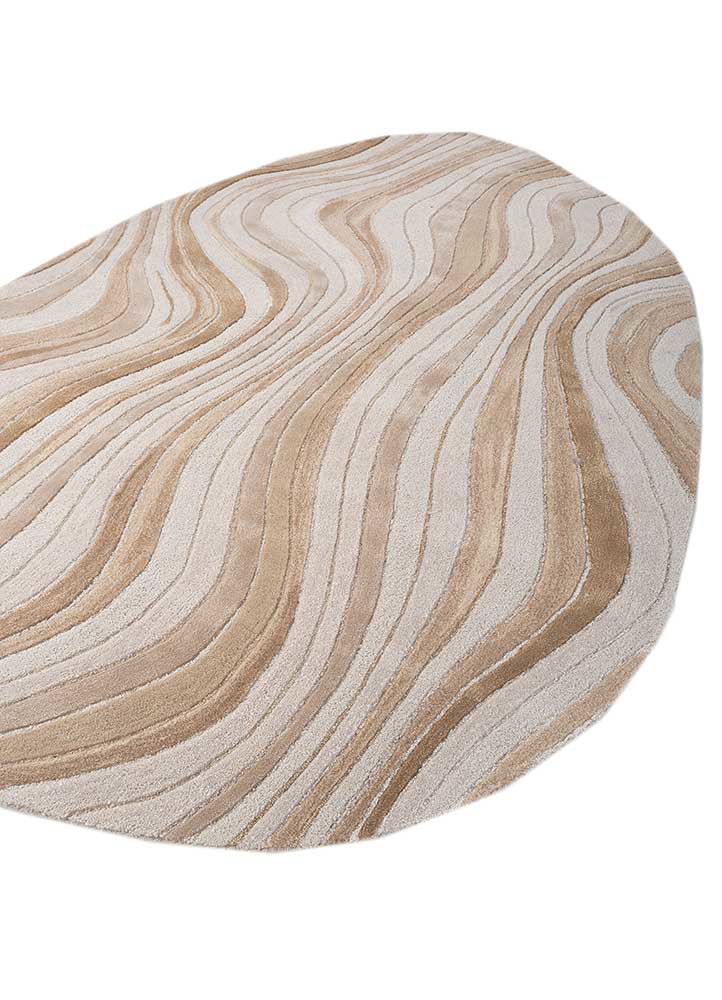 pathways ivory wool and viscose hand tufted Rug - FoldShot pathways ivory wool and viscose hand tufted Rug - FoldShot