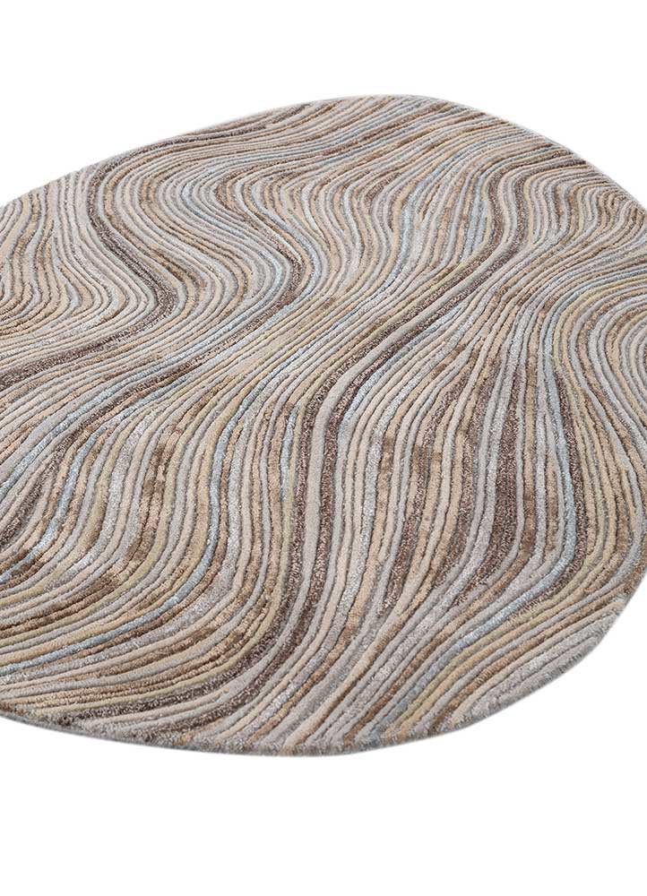 pathways grey and black wool and viscose hand tufted Rug - FoldShot pathways grey and black wool and viscose hand tufted Rug - FoldShot