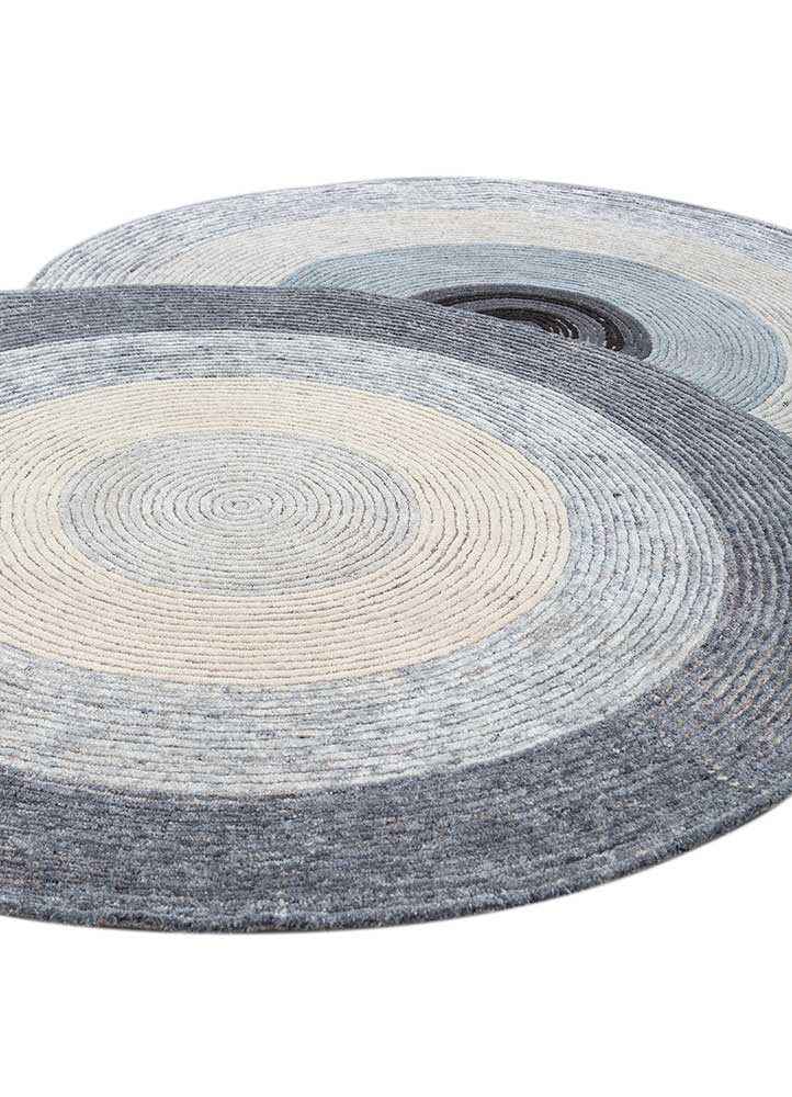 come around beige and brown wool and viscose hand tufted Rug - FoldShot come around beige and brown wool and viscose hand tufted Rug - FoldShot