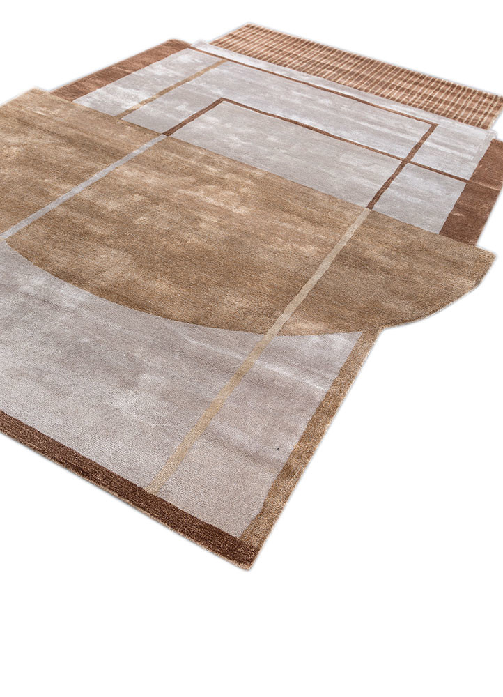 come around ivory viscose hand tufted Rug - FoldShot come around ivory viscose hand tufted Rug - FoldShot