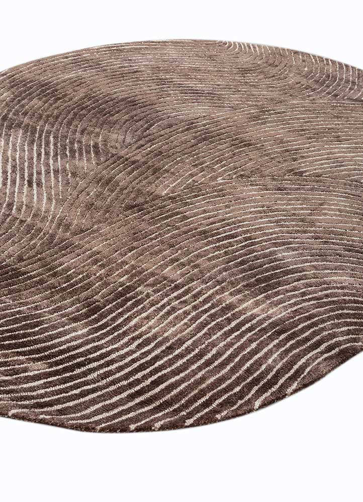 cera beige and brown viscose hand tufted Rug - FoldShot cera beige and brown viscose hand tufted Rug - FoldShot
