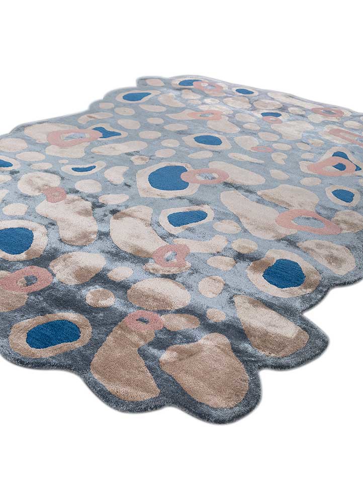 confetti ivory wool and viscose hand tufted Rug - FoldShot
