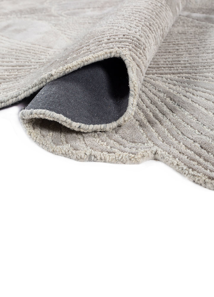 infini grey and black wool and viscose hand tufted Rug - FoldShot infini grey and black wool and viscose hand tufted Rug - FoldShot