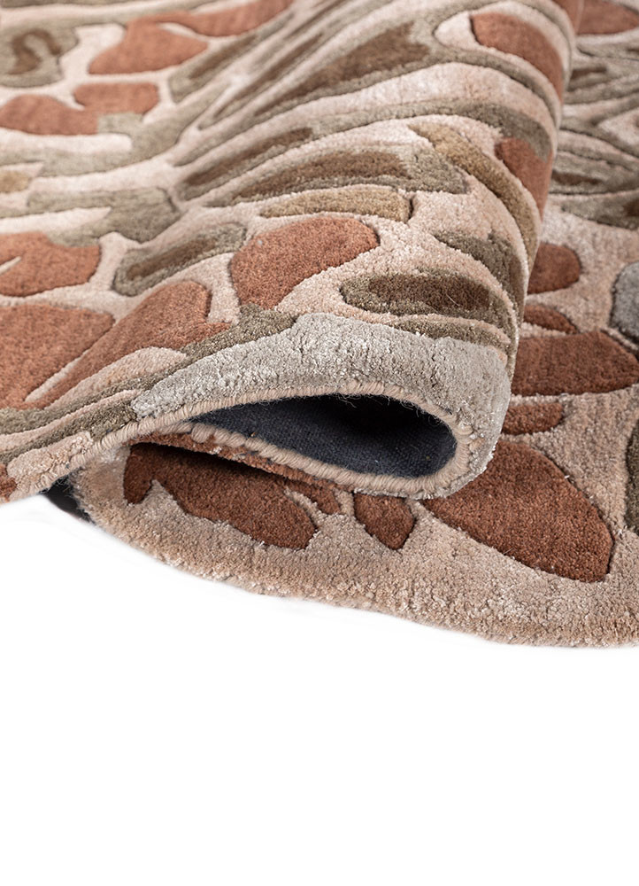 wild wanderlust red and orange wool and viscose hand tufted Rug - FoldShot wild wanderlust red and orange wool and viscose hand tufted Rug - FoldShot