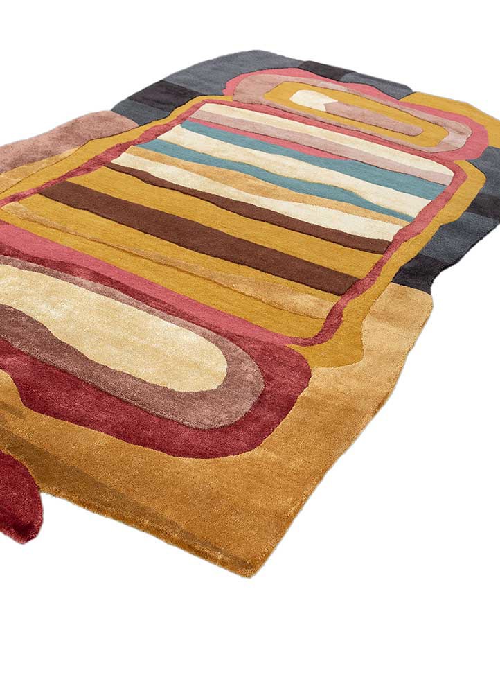 joy gold wool and viscose hand tufted Rug - FoldShot joy gold wool and viscose hand tufted Rug - FoldShot
