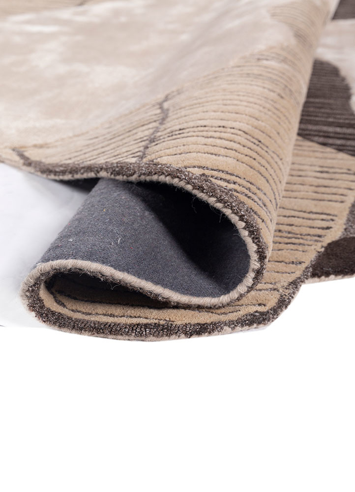 adrift ivory wool and viscose hand tufted Rug - FoldShot adrift ivory wool and viscose hand tufted Rug - FoldShot