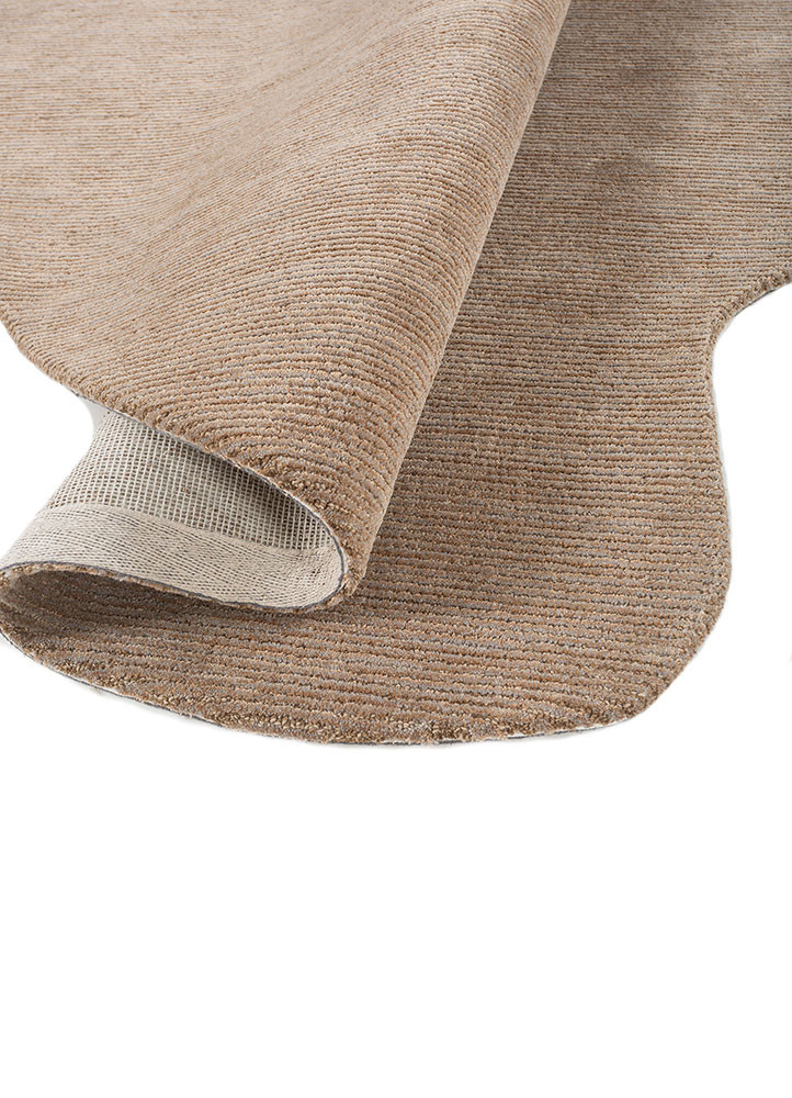 pathways beige and brown wool and viscose hand tufted Rug - FoldShot pathways beige and brown wool and viscose hand tufted Rug - FoldShot