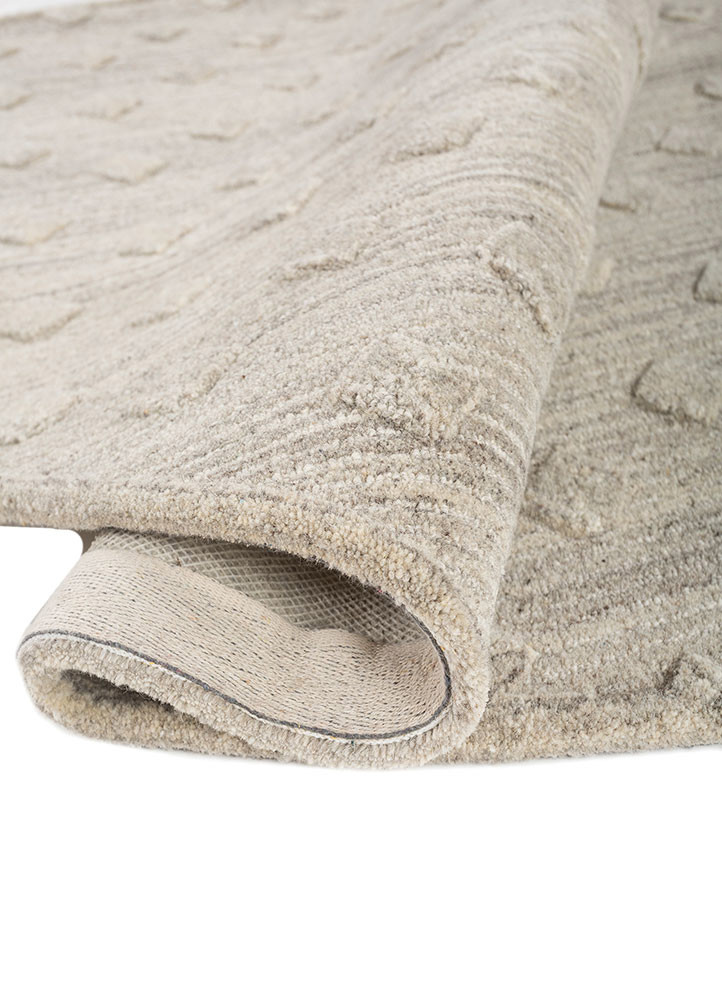 pathways beige and brown wool hand tufted Rug - FoldShot pathways beige and brown wool hand tufted Rug - FoldShot