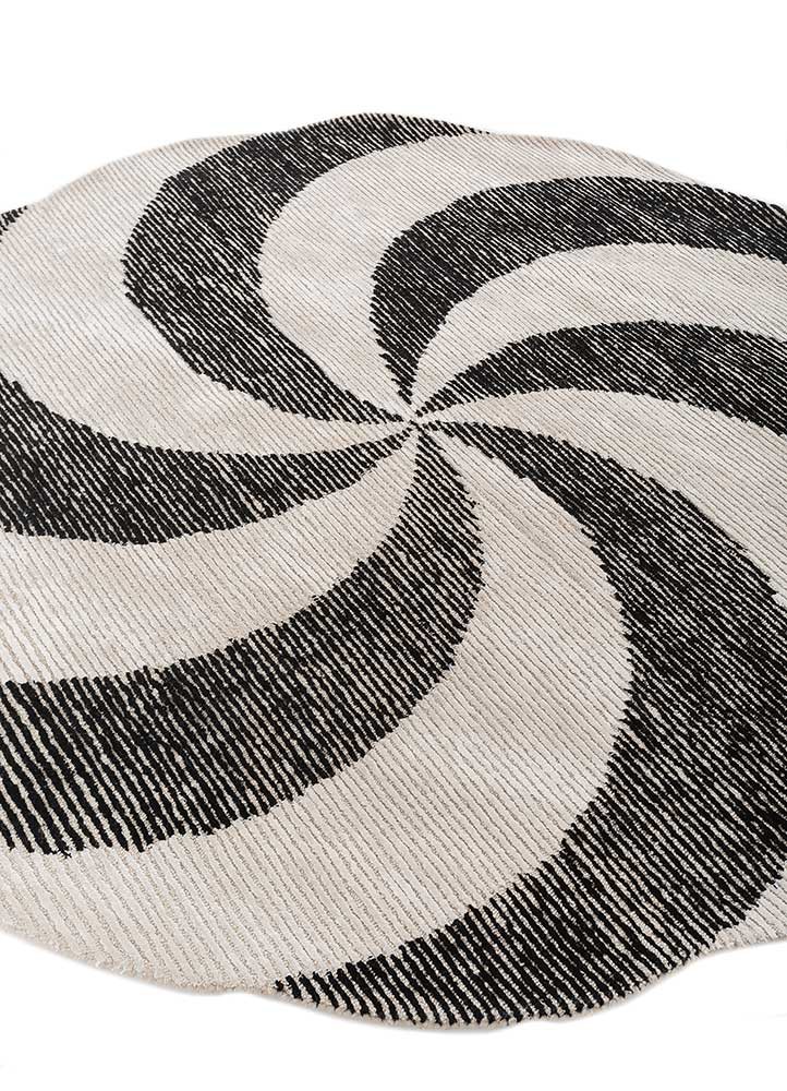 chroma ivory wool and viscose hand tufted Rug - FoldShot