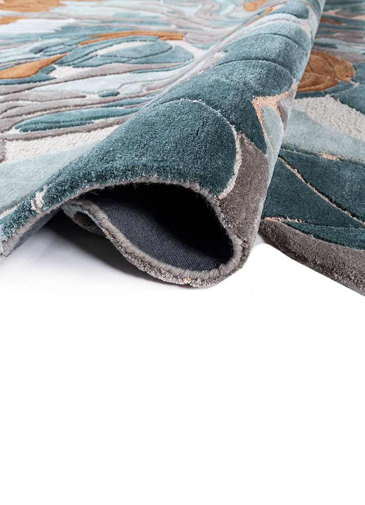 aurelia ivory wool and viscose hand tufted Rug - FoldShot