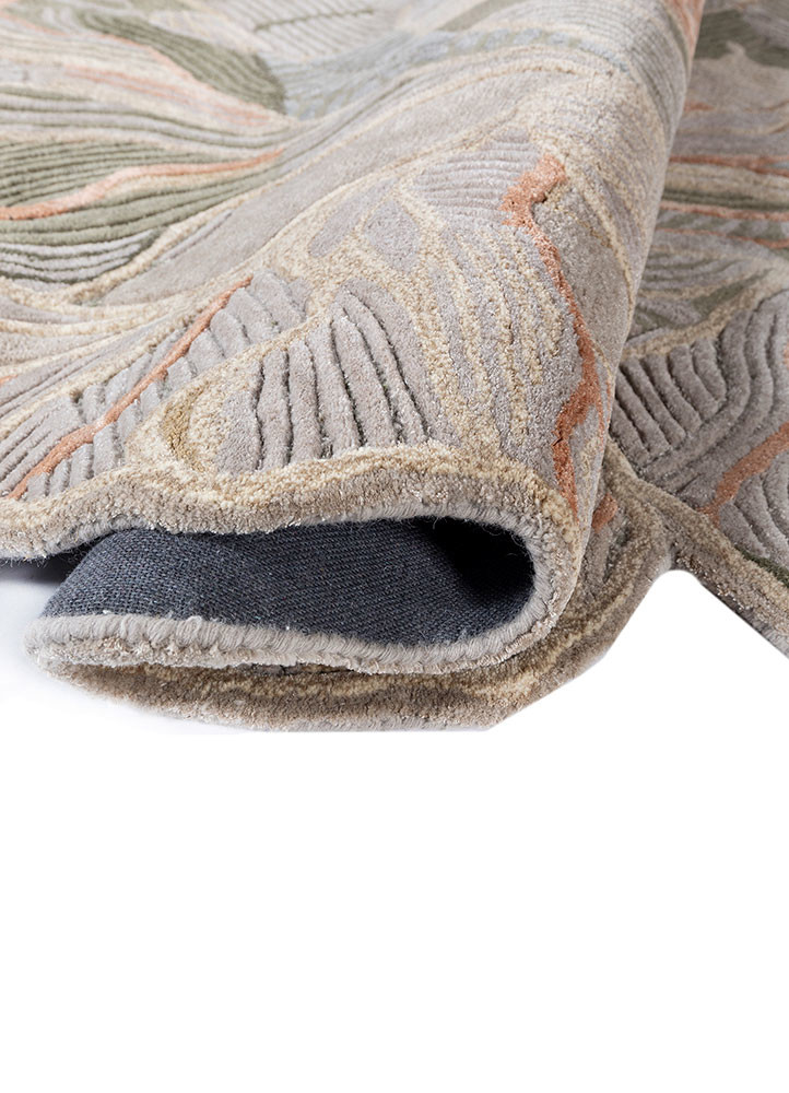 aurelia grey and black wool and viscose hand tufted Rug - FoldShot